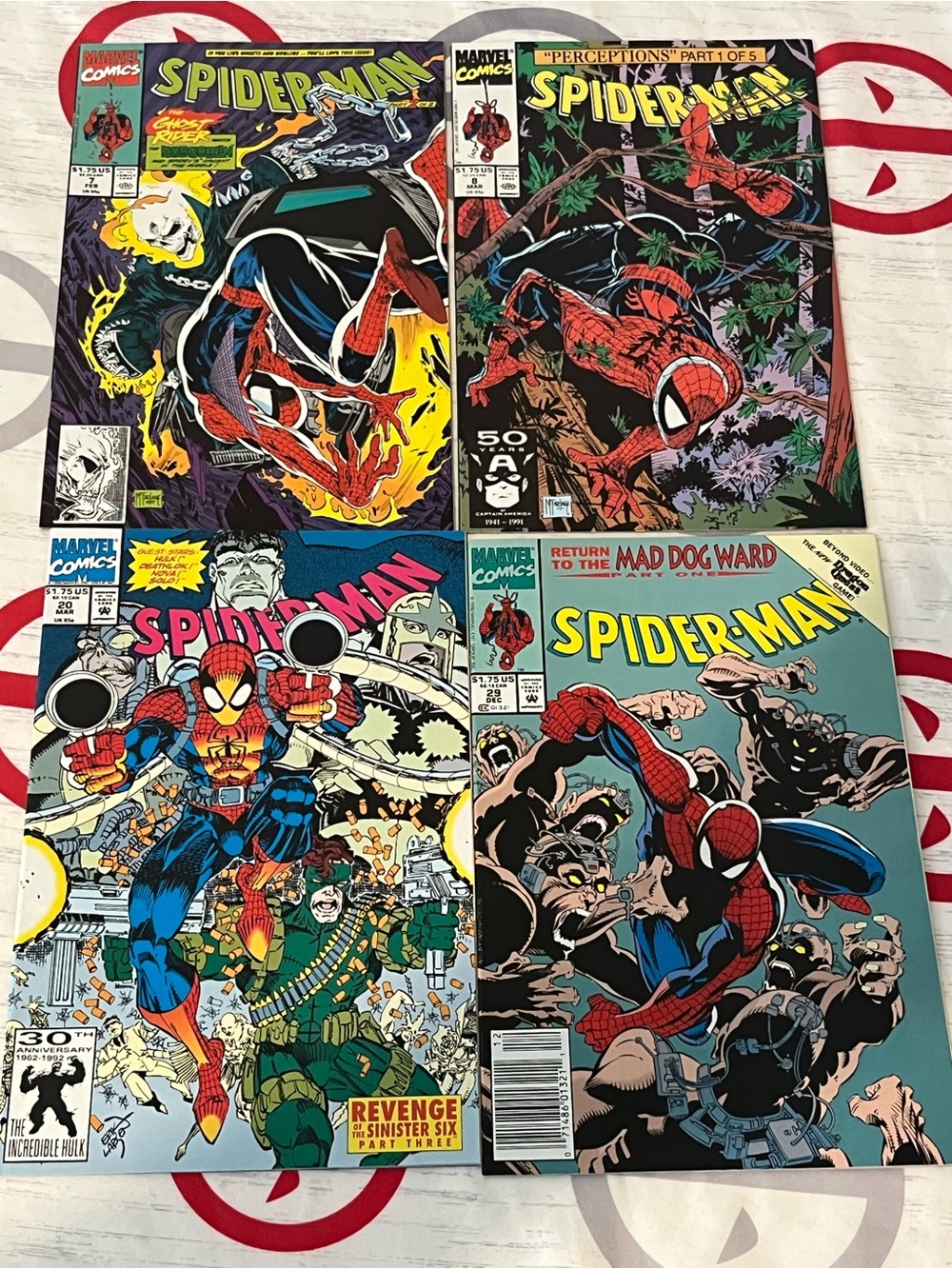 Todd McFarlane Spider-Man Comic Lot #7 #8 #20 #29 Marvel 9.4 or higher